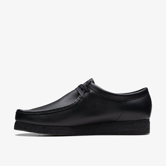 Clarks Wallabee Black Leather men's shoe – view 6