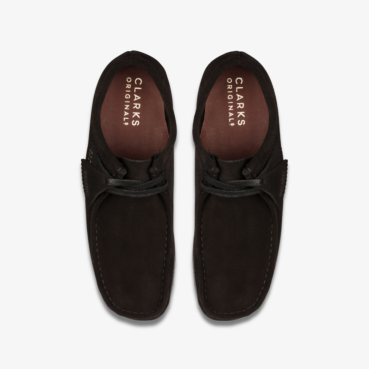Clarks Wallabee Black Suede men's shoe – view 6