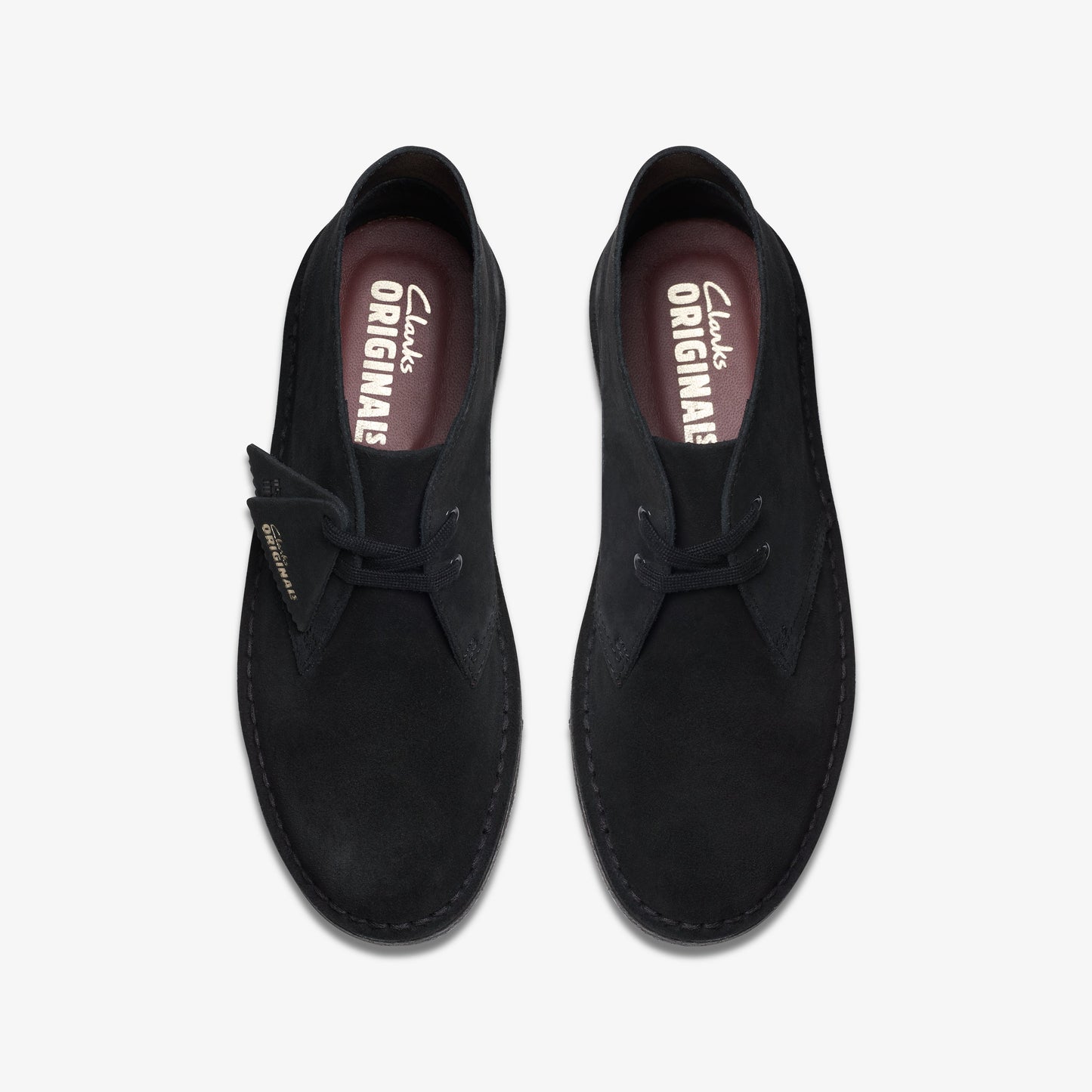 Clarks Womens Desert Boot Black Suede 26155524