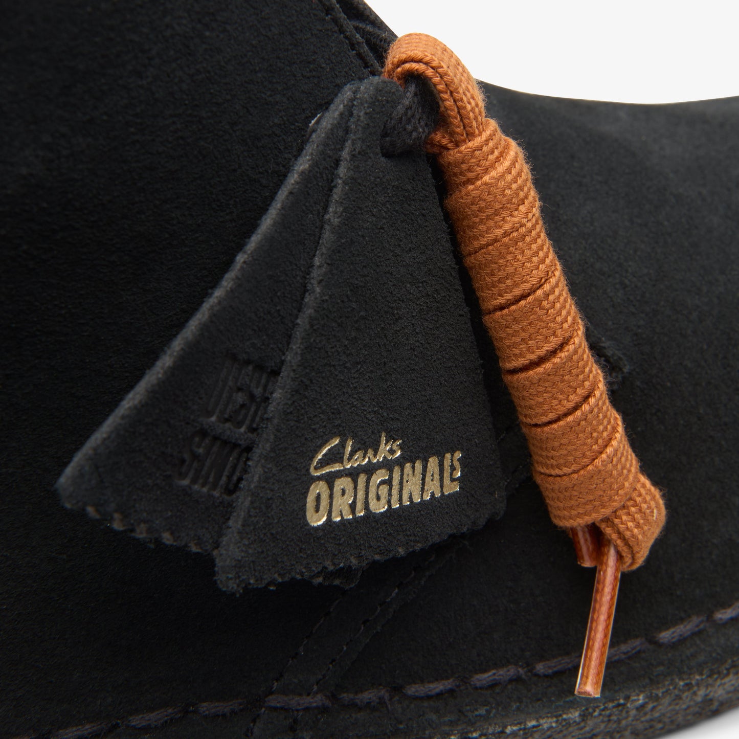 Clarks Womens Desert Boot Black Suede 26155524