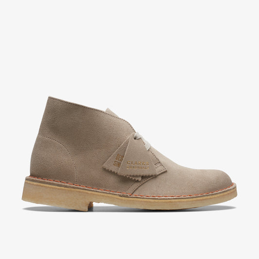 Clarks Womens Desert Boot Sand Suede 26155525