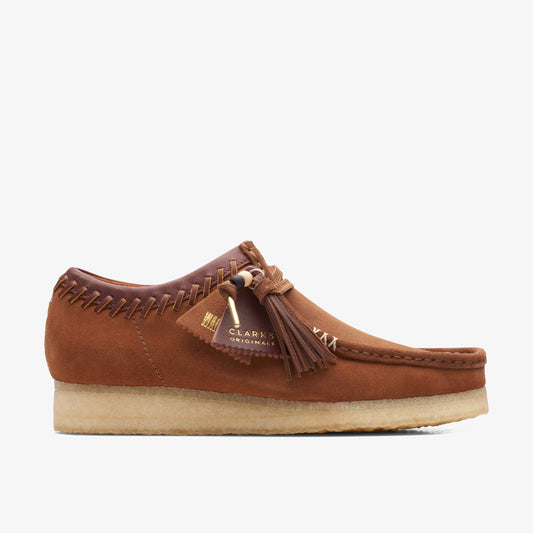 Clarks Mens Wallabee Dark Tan Combi 26165806