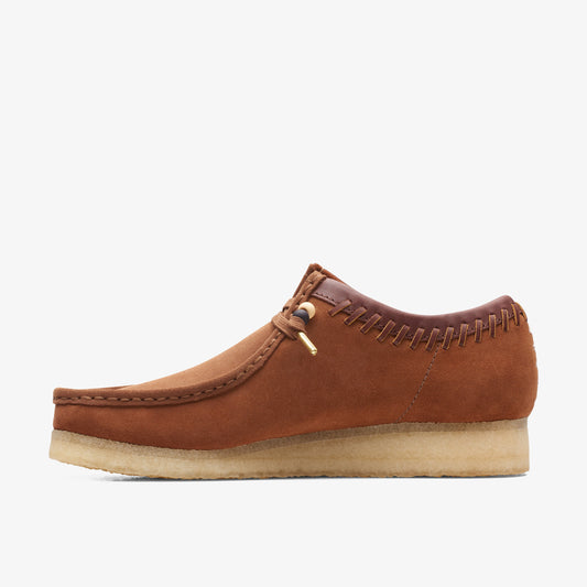 Clarks Mens Wallabee Dark Tan Combi 26165806
