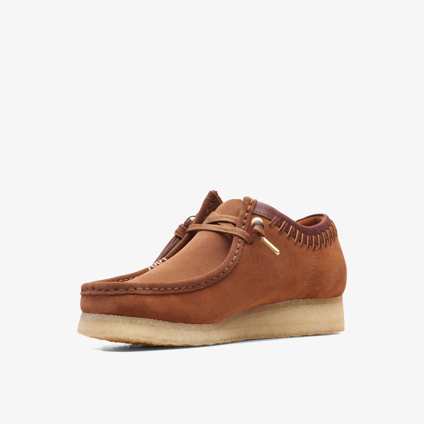 Clarks Mens Wallabee Dark Tan Combi 26165806