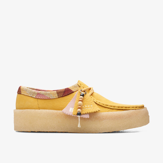 Clarks Womens Wallabee Cup Yellow Nubuck 26165817