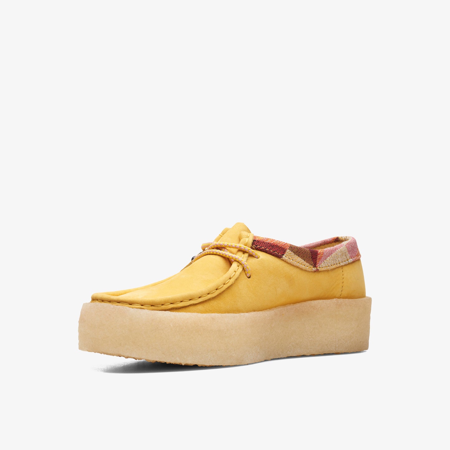 Clarks Womens Wallabee Cup Yellow Nubuck 26165817