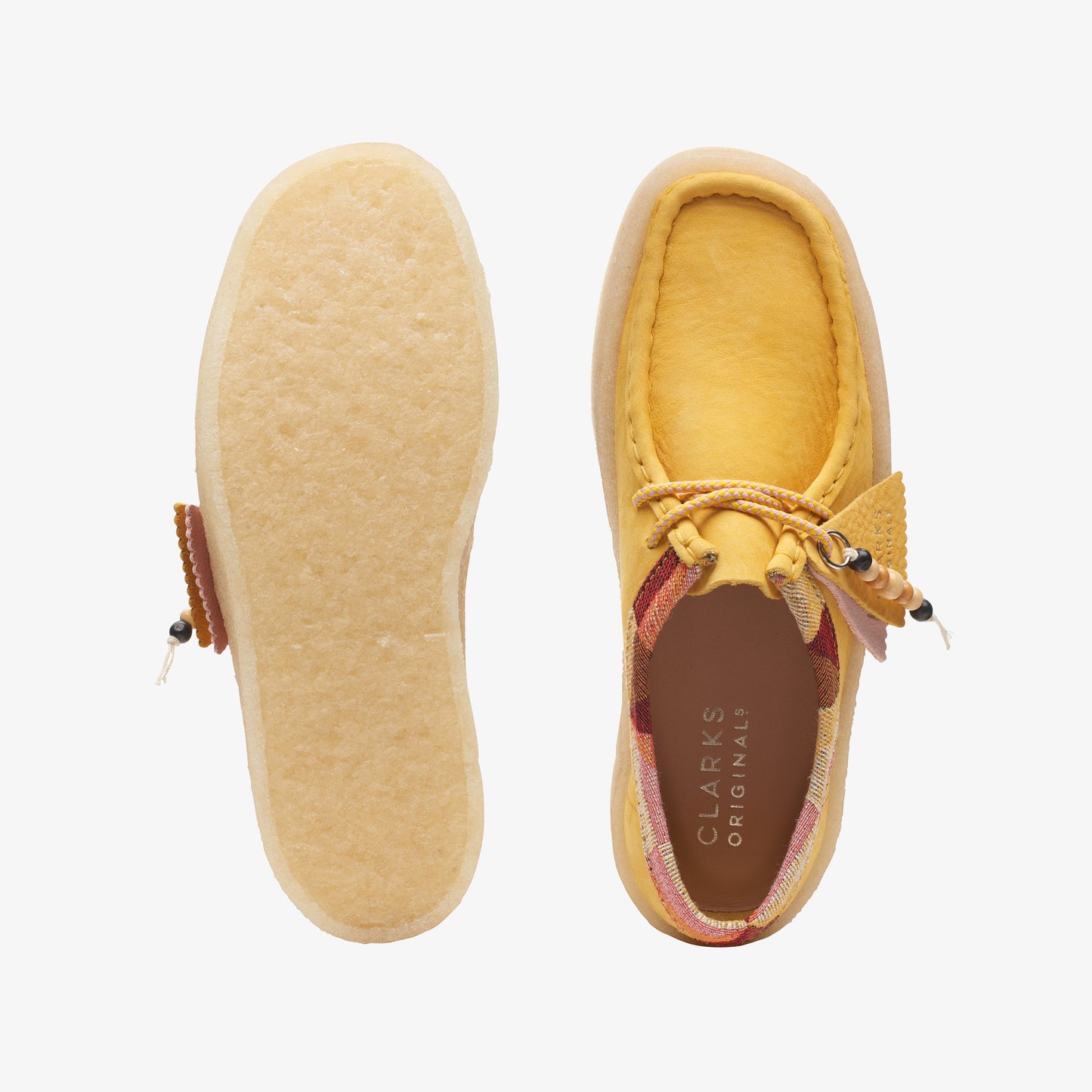 Clarks Womens Wallabee Cup Yellow Nubuck 26165817