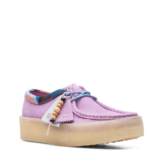Clarks Womens Wallabee Cup Light Purple