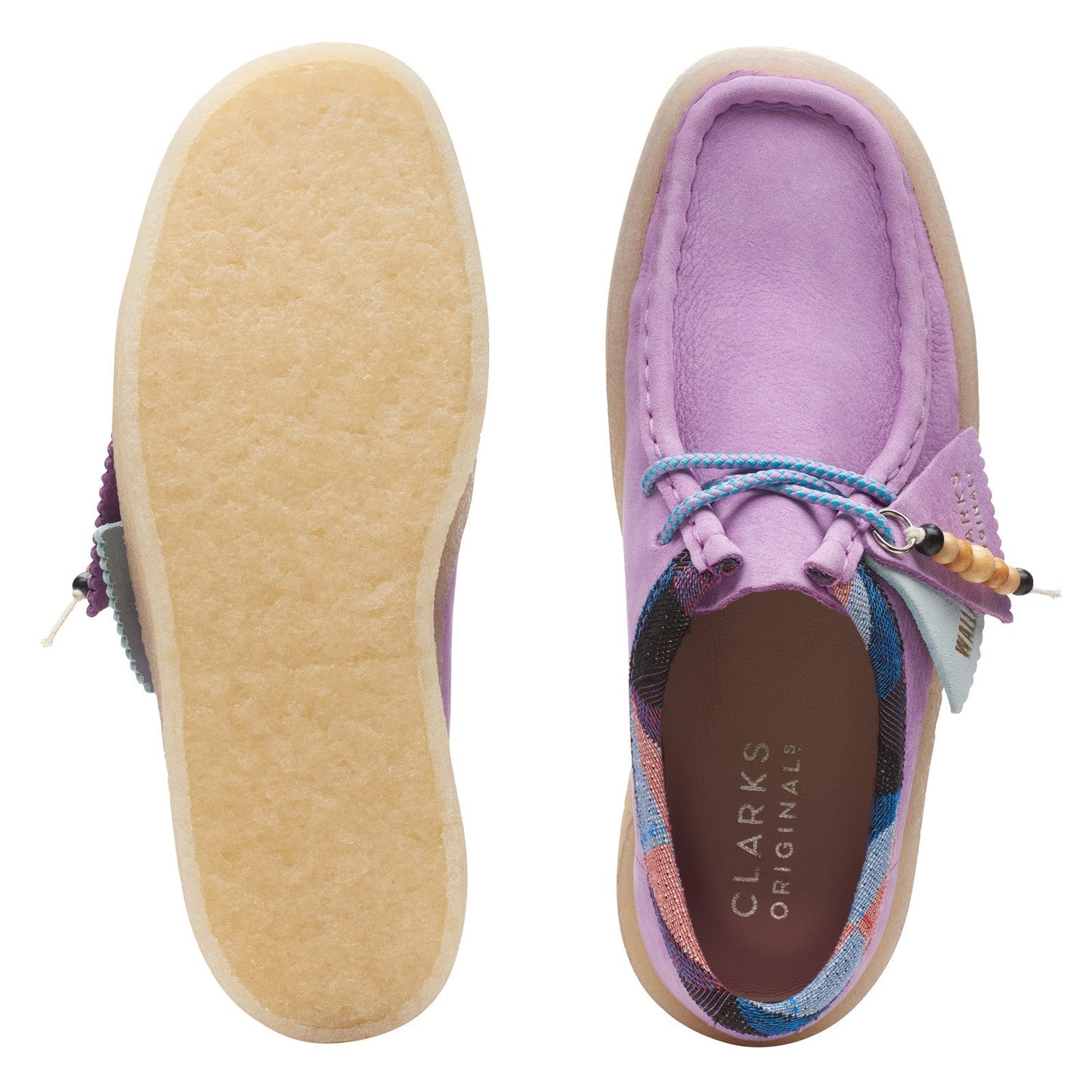 Clarks Womens Wallabee Cup Light Purple