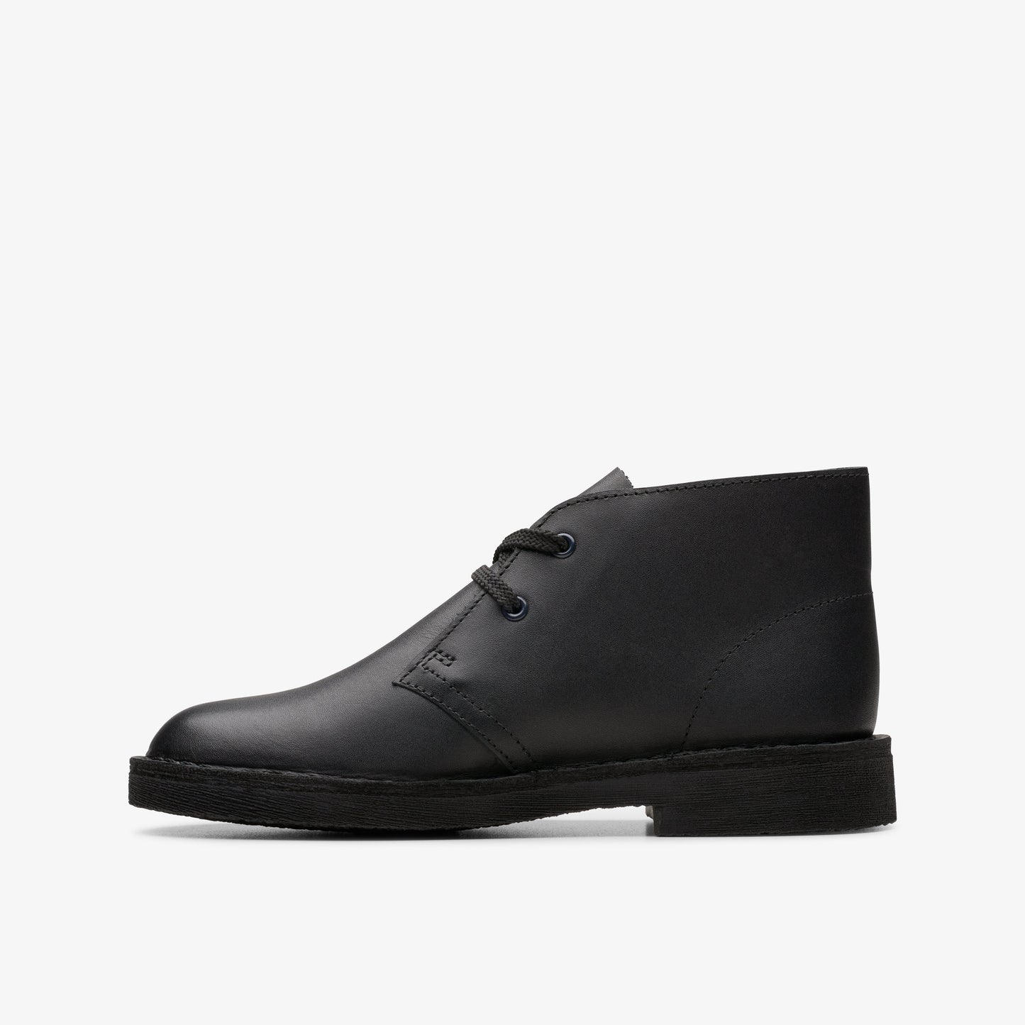 Clarks Kids - Desert Boot Older Black Leather 26168040
