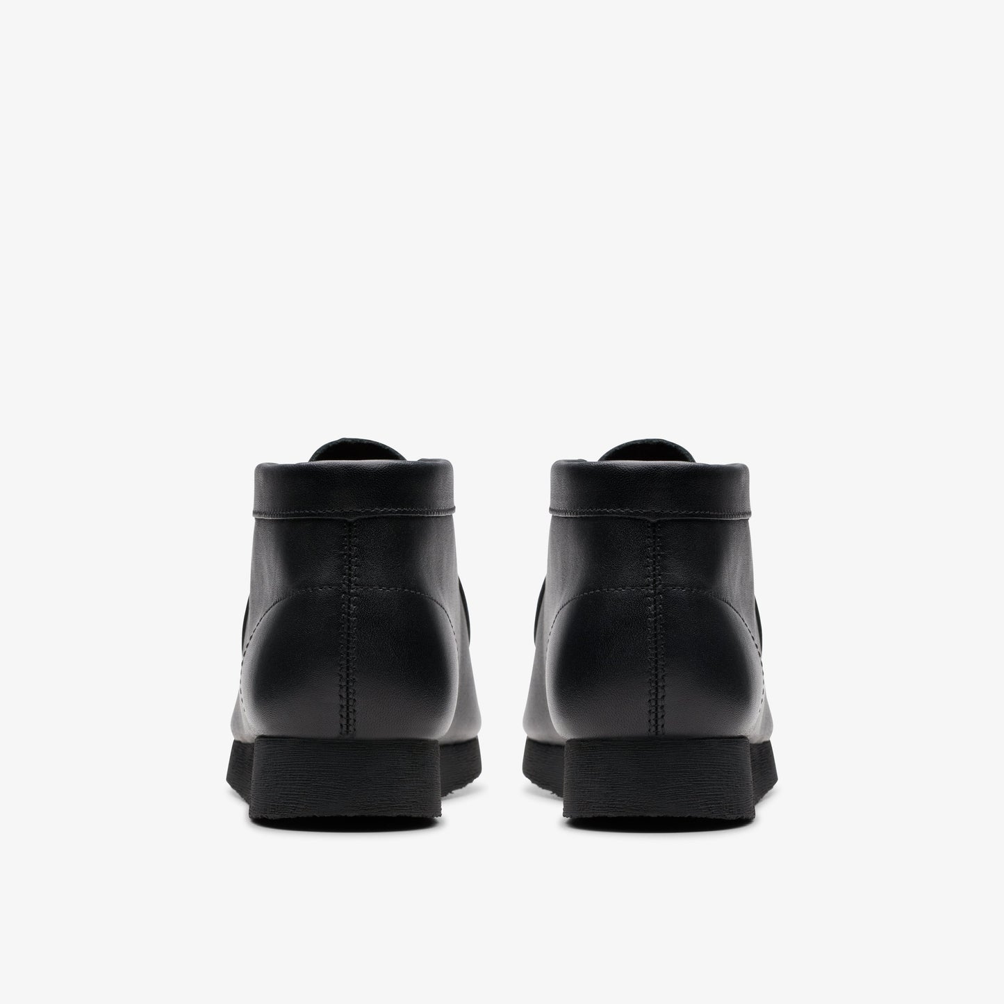 Clarks Kids - Wallabee Boot Older Black Leather 26168041