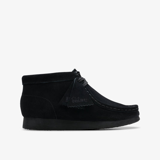 Clarks Kids - Wallabee Boot Older Black Suede 26168044