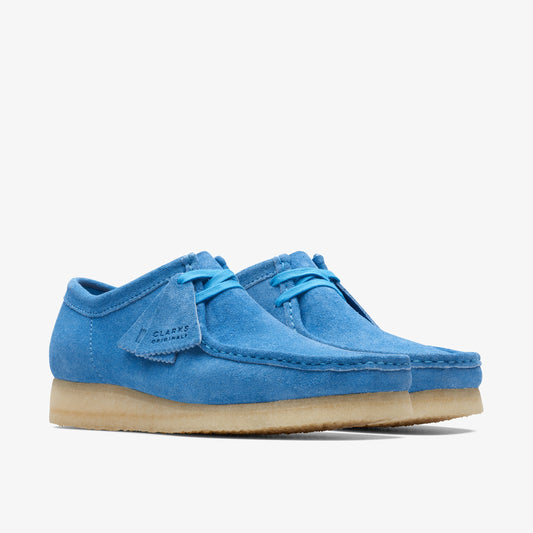 Clarks Mens Wallabee Bright Blue 26170534