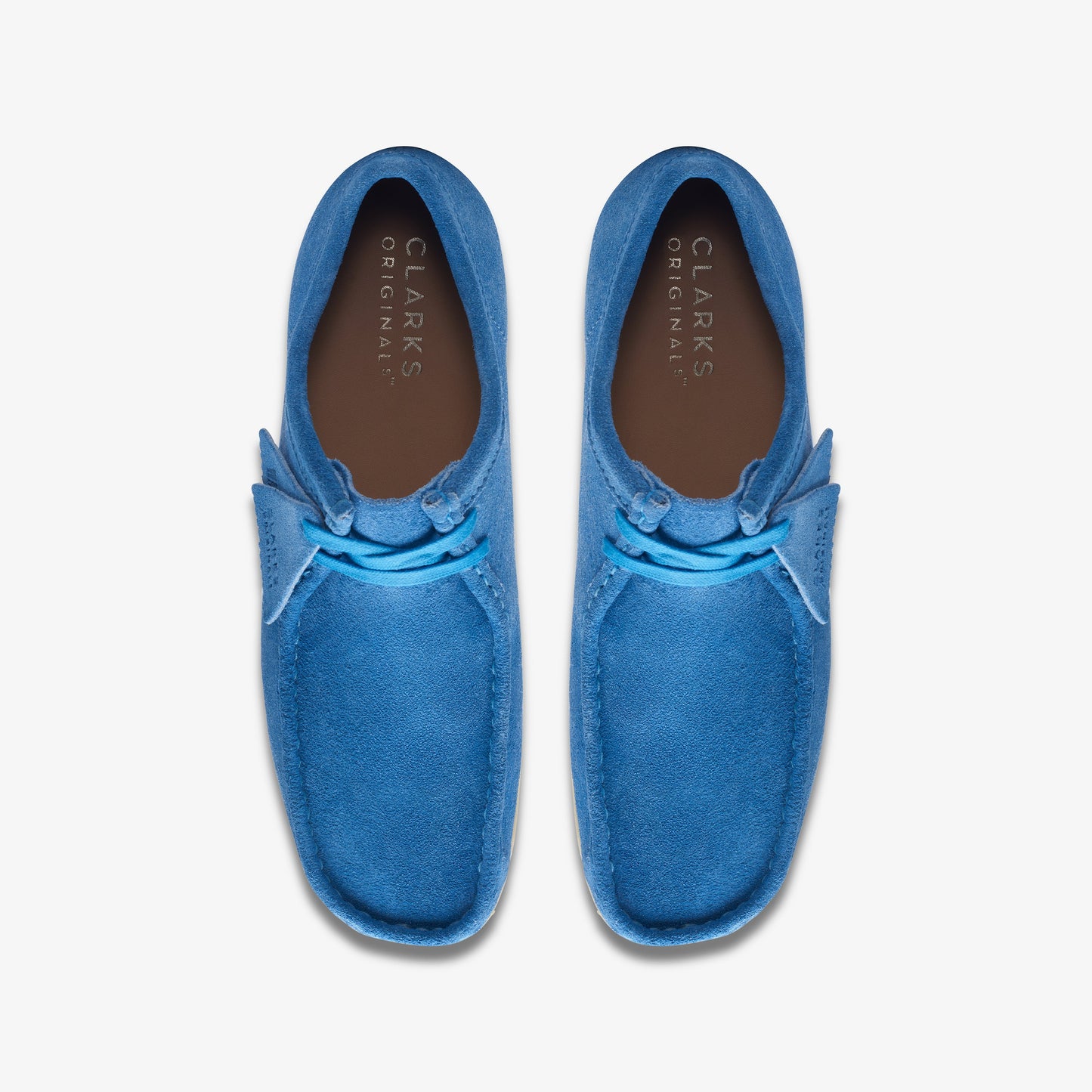 Clarks Mens Wallabee Bright Blue 26170534