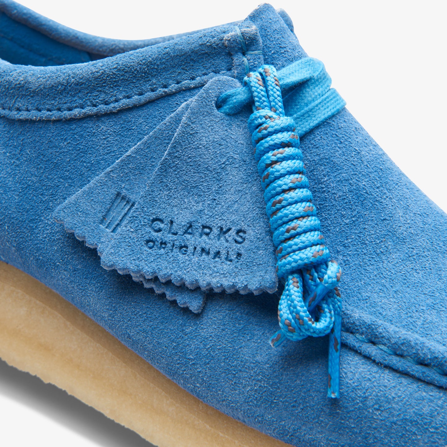 Clarks Mens Wallabee Bright Blue 26170534