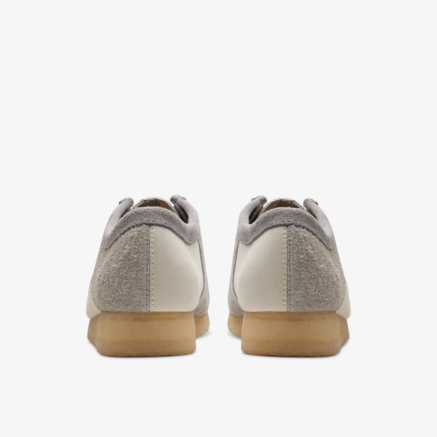 Clarks Mens Wallabee Grey Off White 26176525