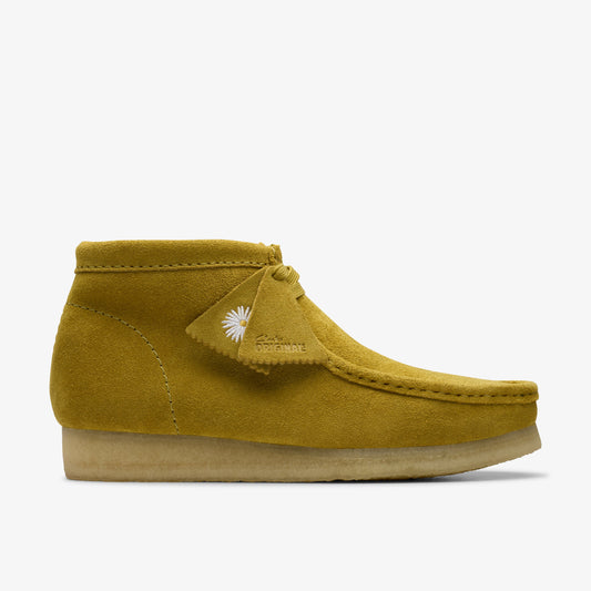 Clarks Mens Wallabee Boot Olive Suede 26176538