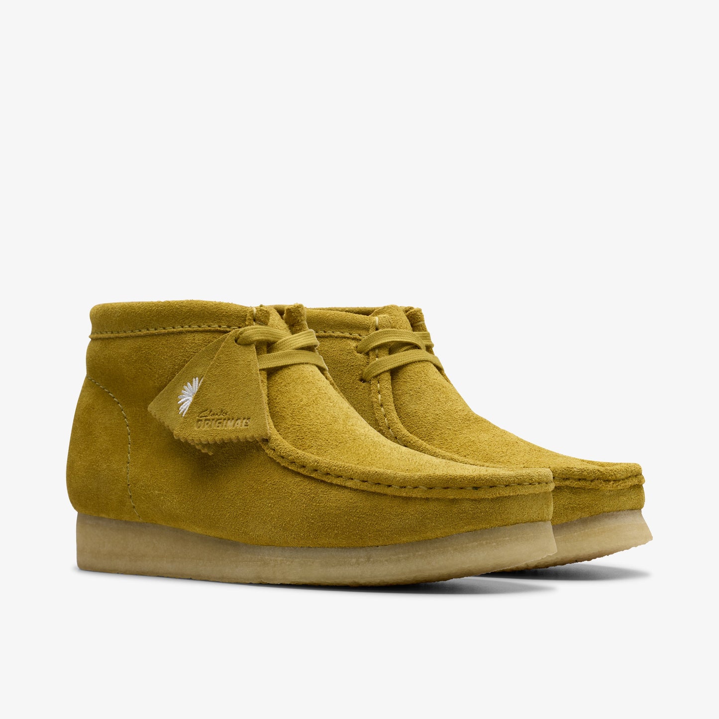 Clarks Mens Wallabee Boot Olive Suede 26176538