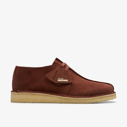 Clarks Mens Desert Trek Dark Rust Brown 26177745