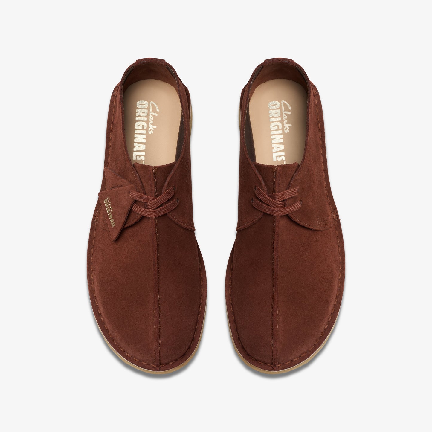 Clarks Mens Desert Trek Dark Rust Brown 26177745