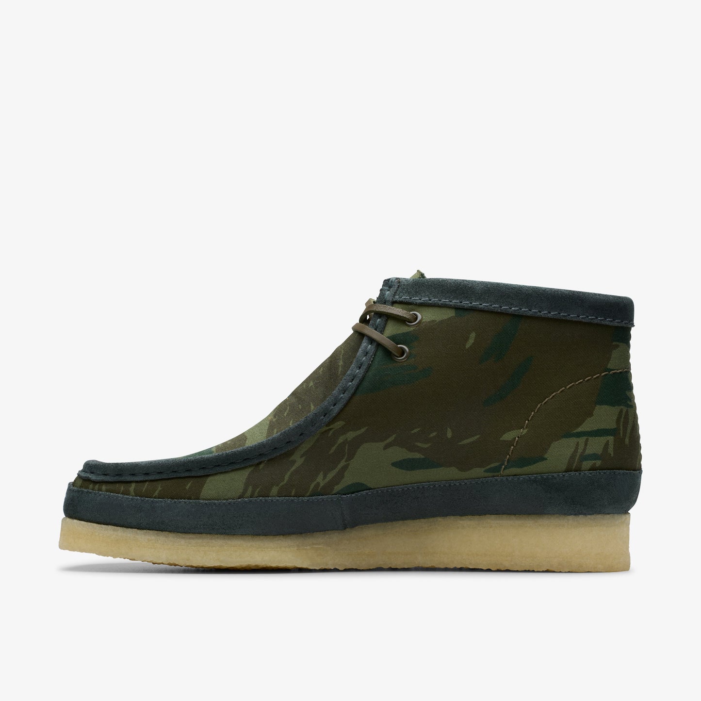 Clarks Mens Wallabee Boot Green Camouflage 26177769