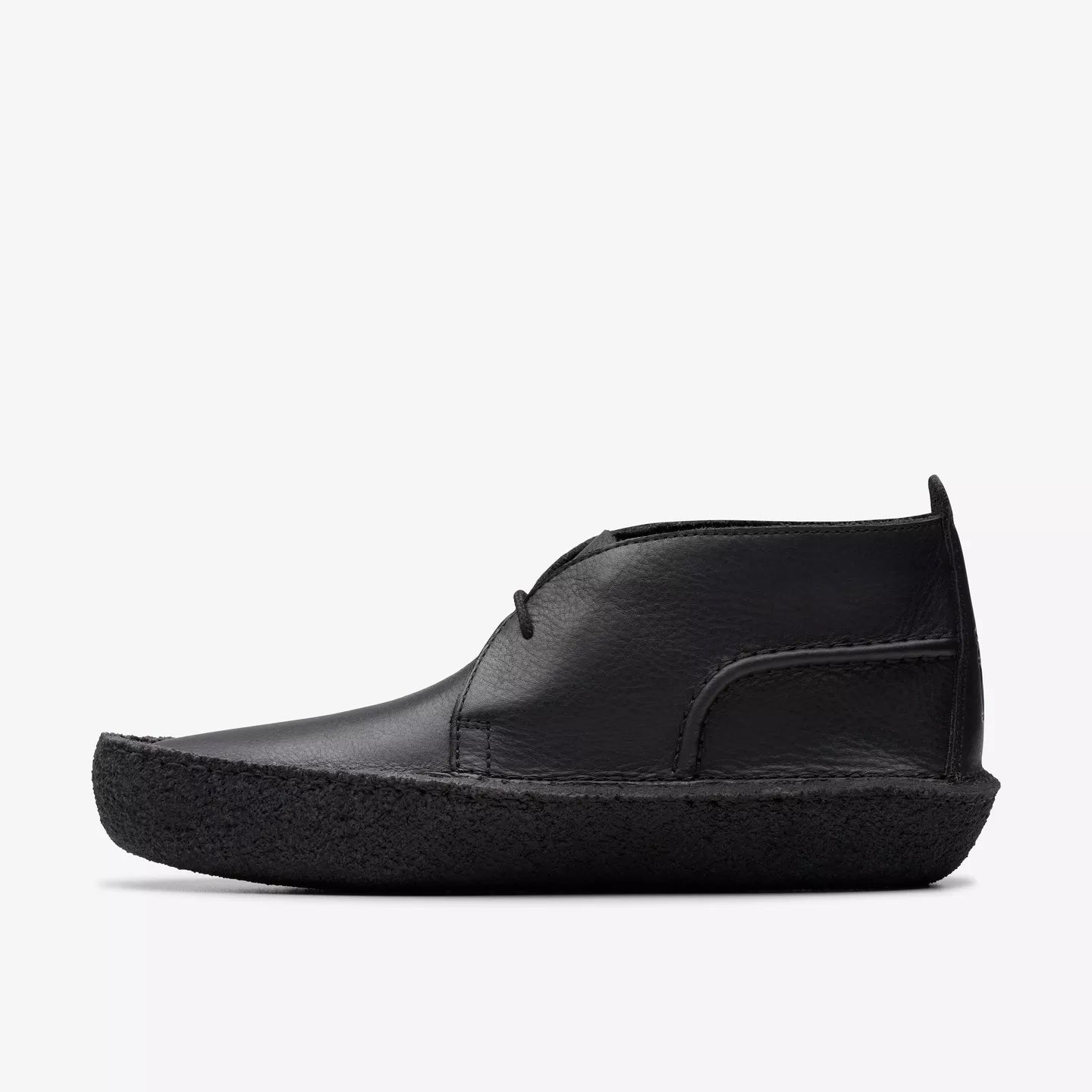 Clarks Mens Desert Rain Black Leather 26180626