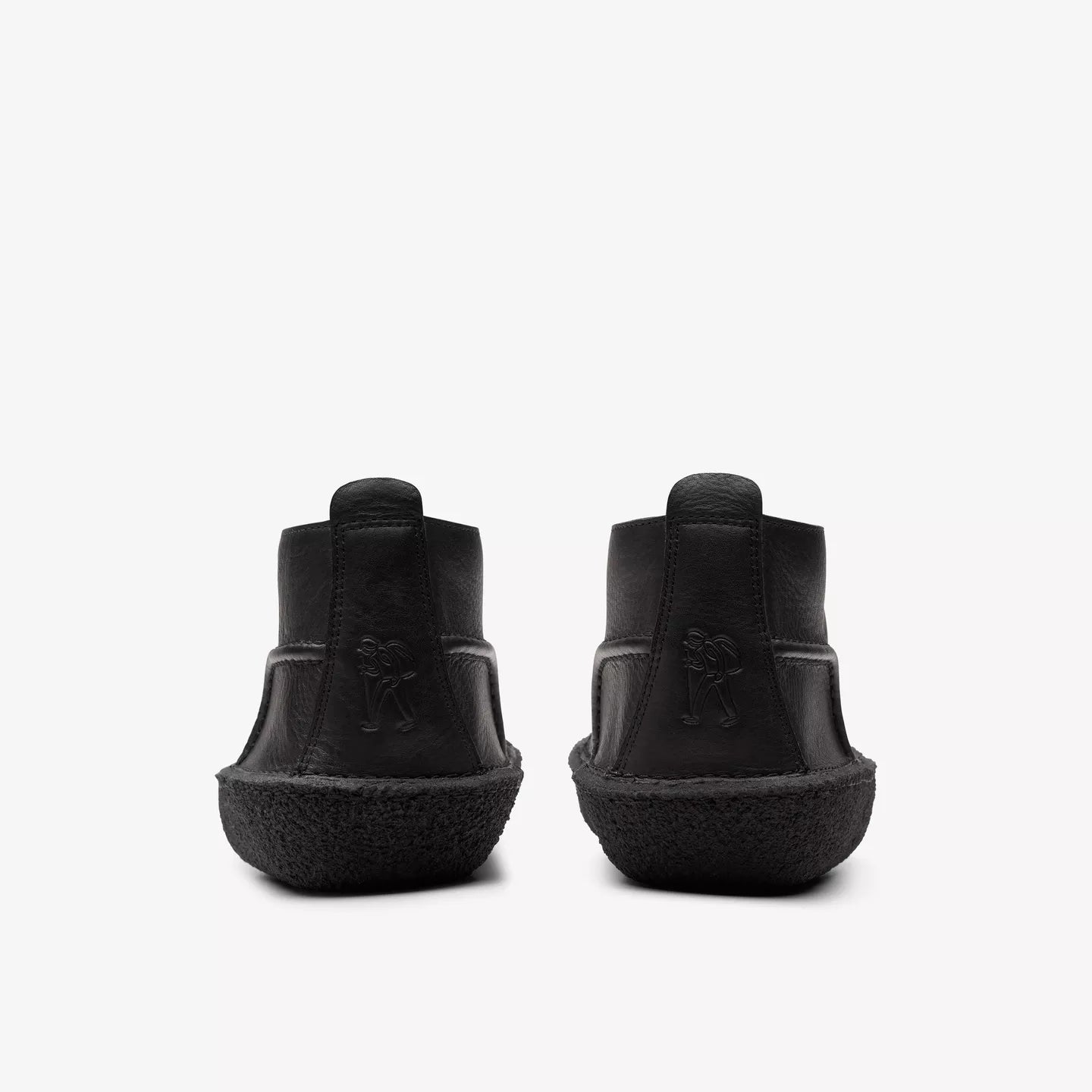 Clarks Mens Desert Rain Black Leather 26180626