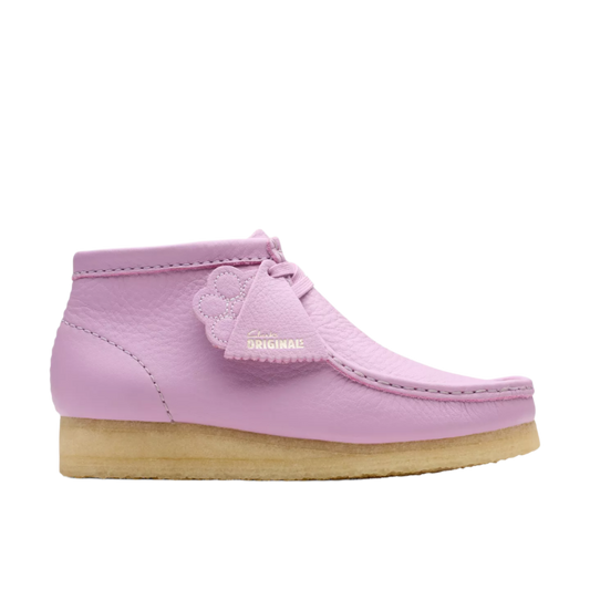 Clarks Womens Wallabee Boot Mauve Leather 26180648