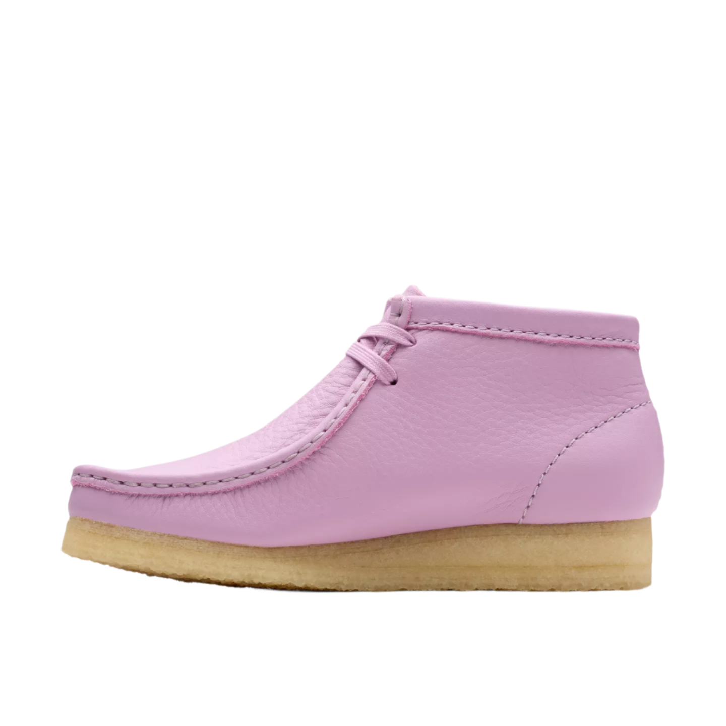 Clarks Womens Wallabee Boot Mauve Leather 26180648