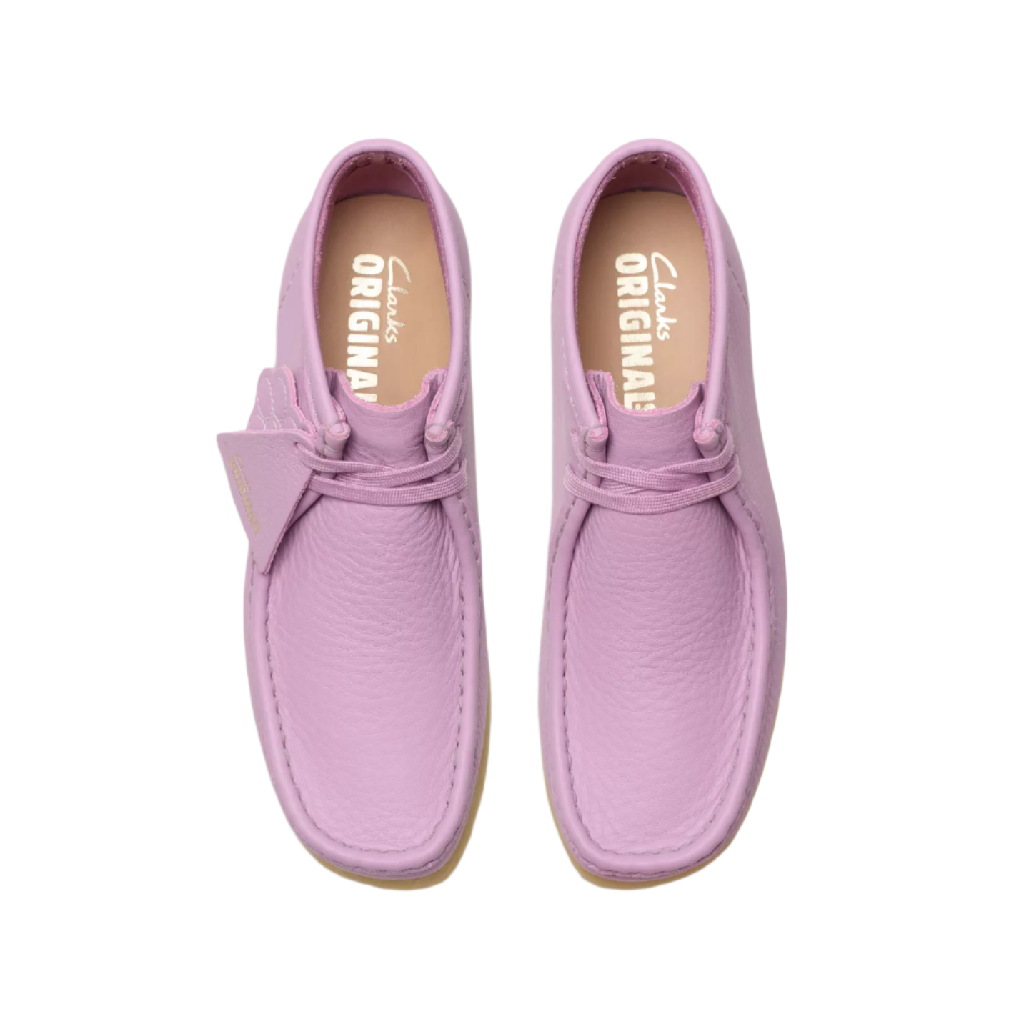 Clarks Womens Wallabee Boot Mauve Leather 26180648