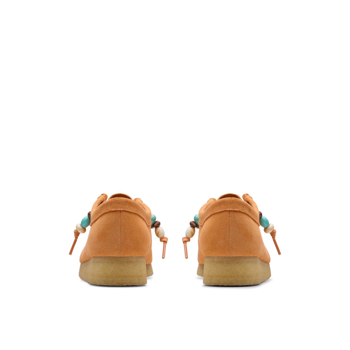 Clark Womans Wallabee Pale Peach Suede #26180671