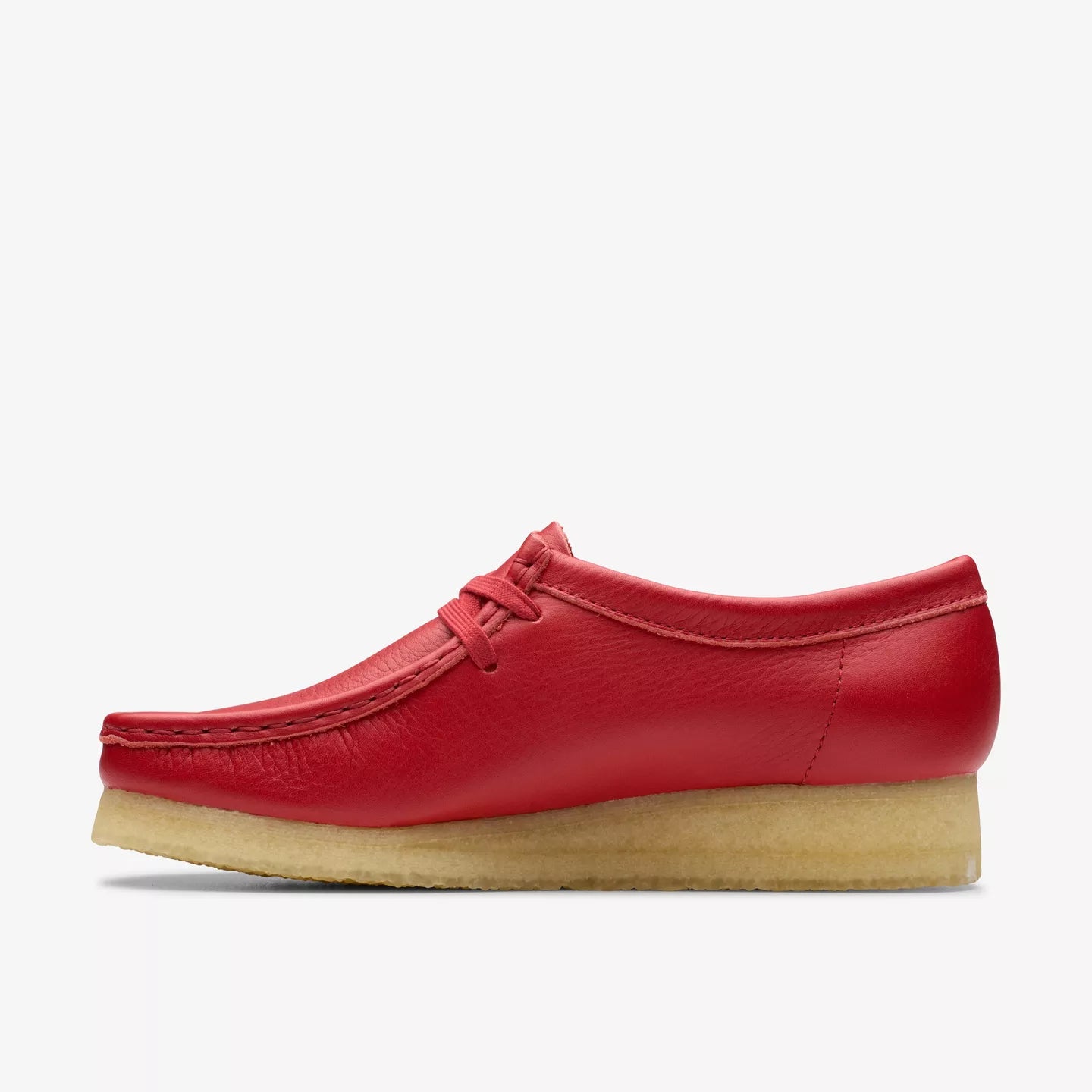Clarks Womens Wallabee Red Leather 26180683