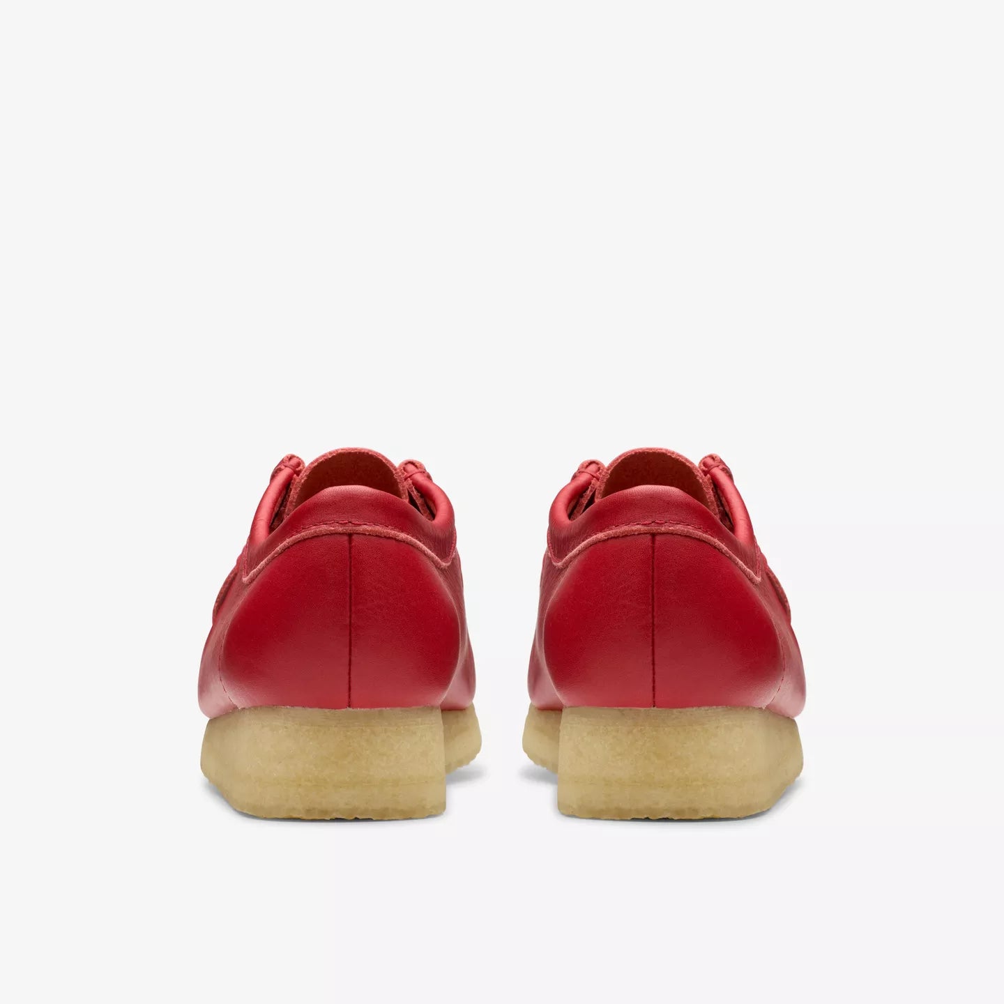 Clarks Womens Wallabee Red Leather 26180683