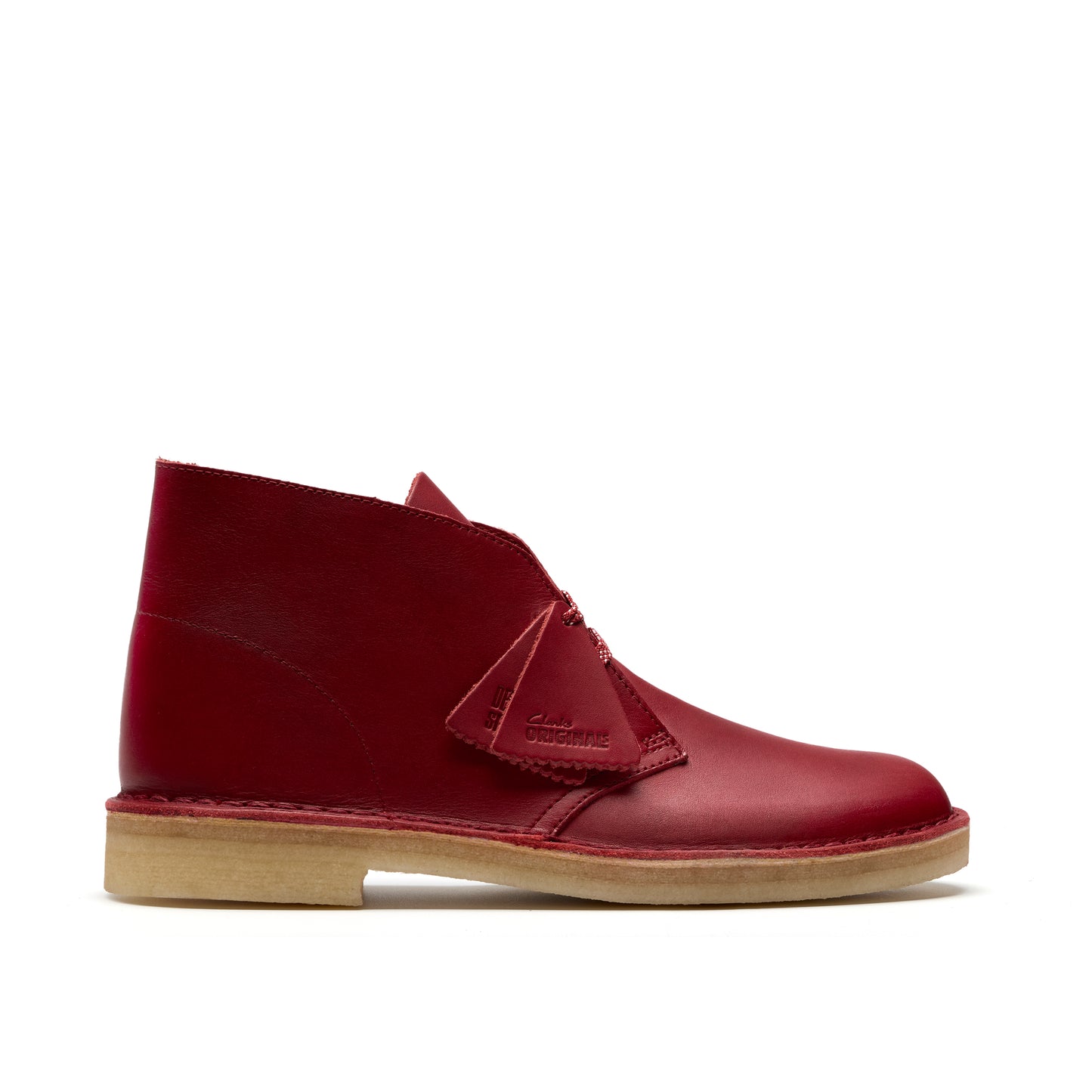 Clark Men's Desert Boot Dark Red Leather 26182825