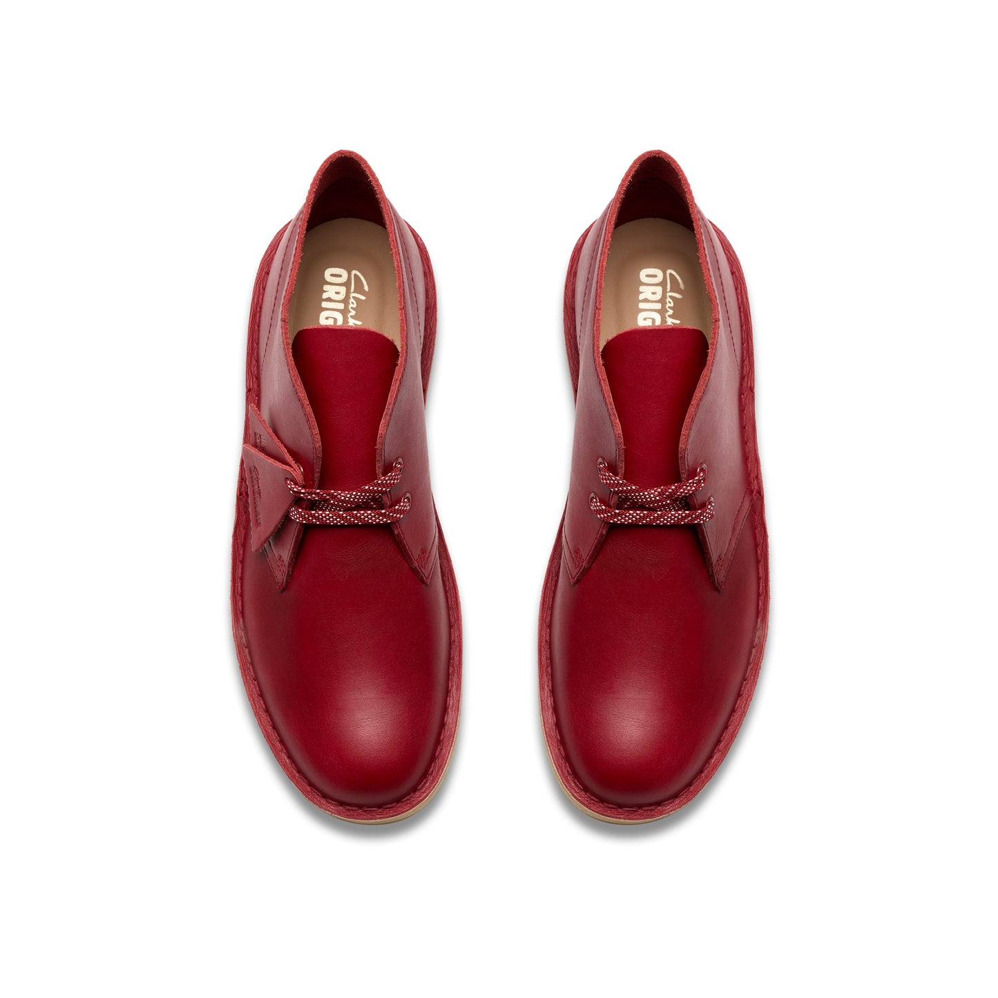 Clark Men's Desert Boot Dark Red Leather 26182825