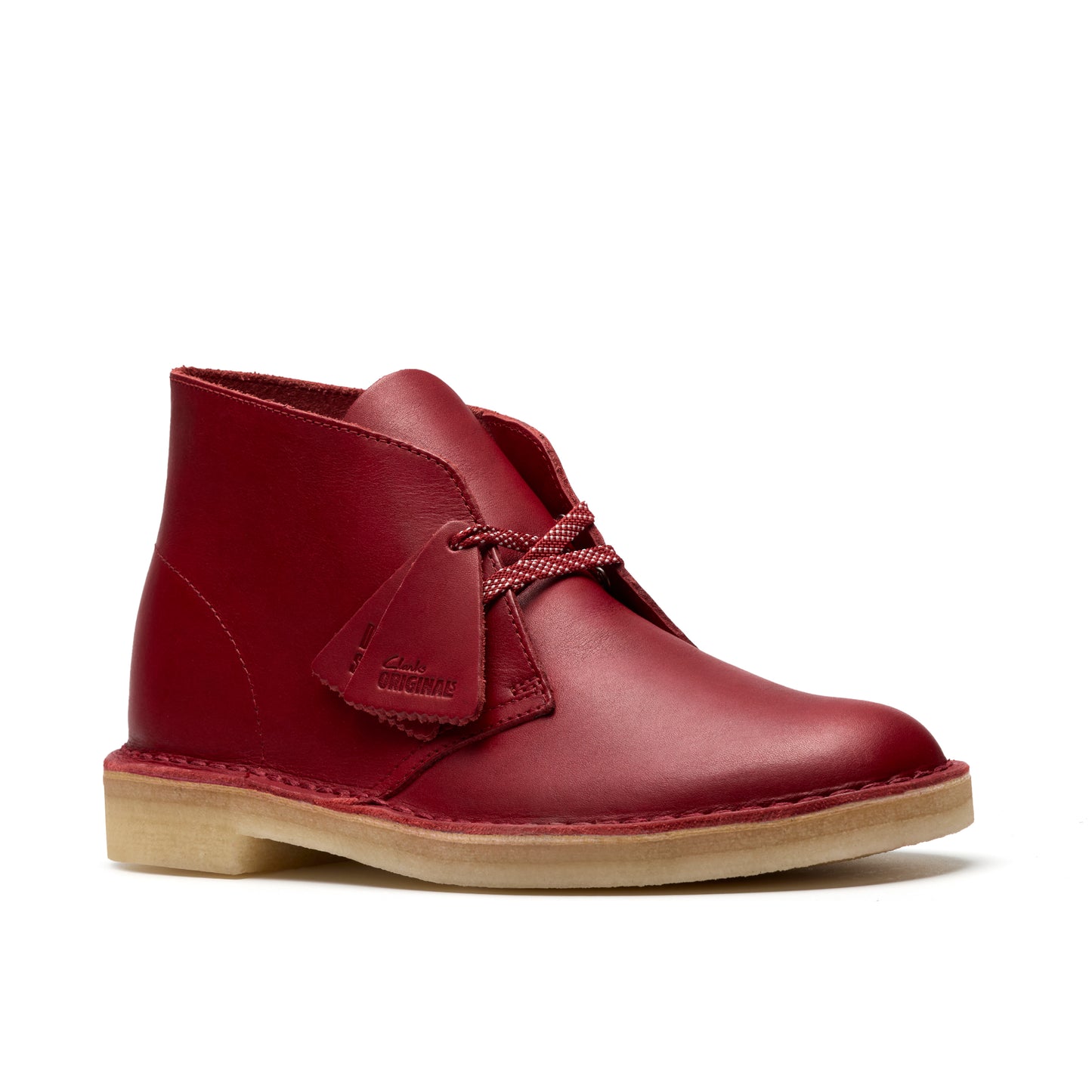 Clark Men's Desert Boot Dark Red Leather 26182825