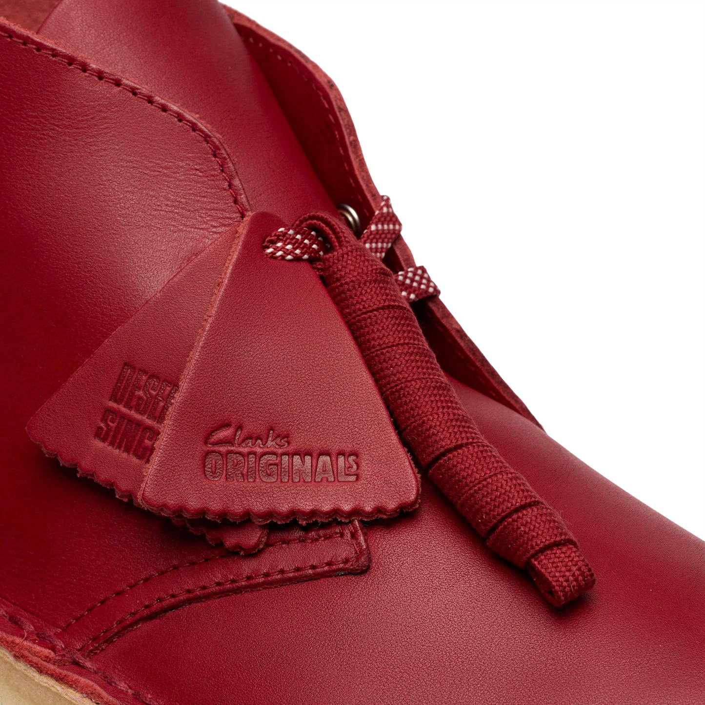 Clark Men's Desert Boot Dark Red Leather 26182825