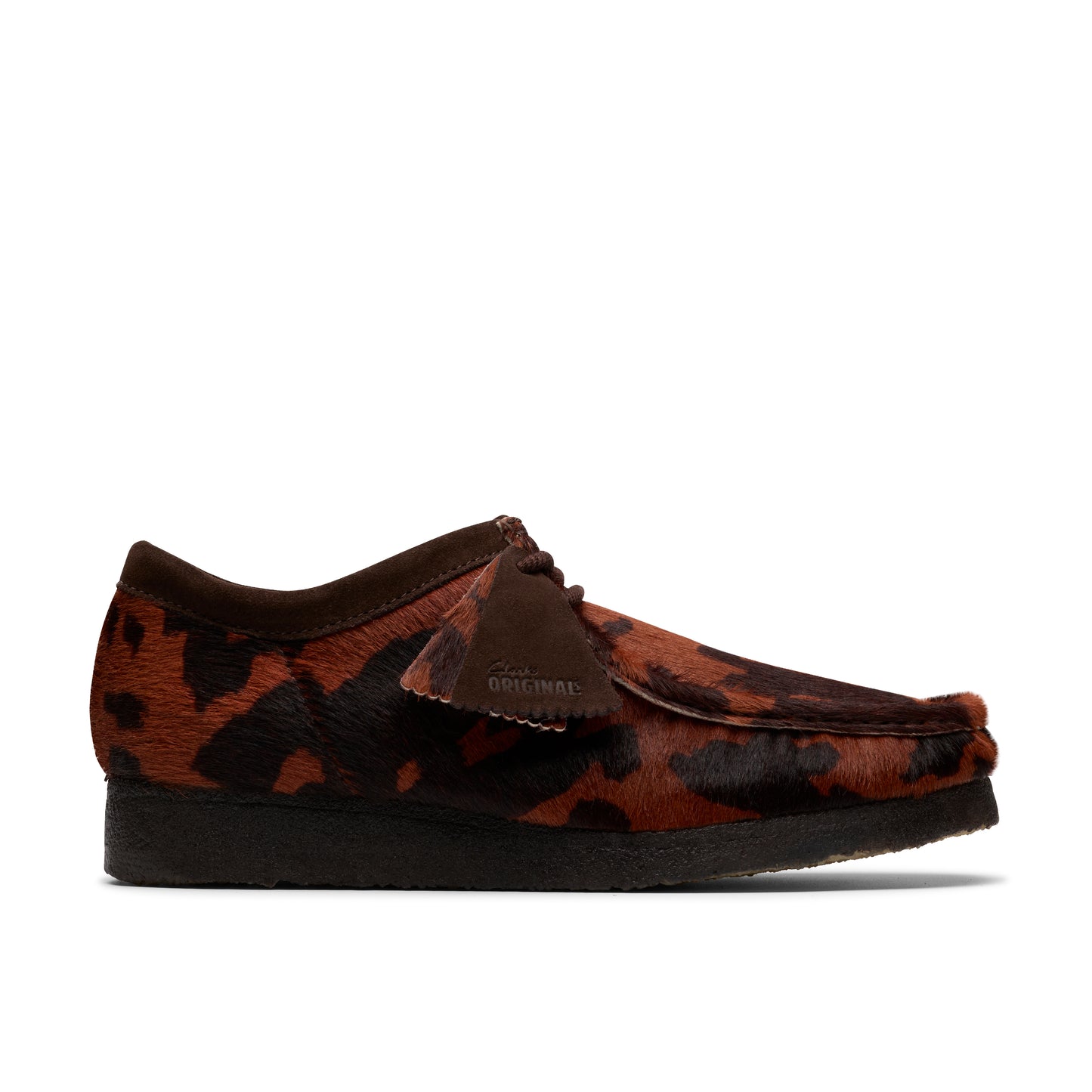 Clarks Mens Wallabee Brown Cow Print 26183756