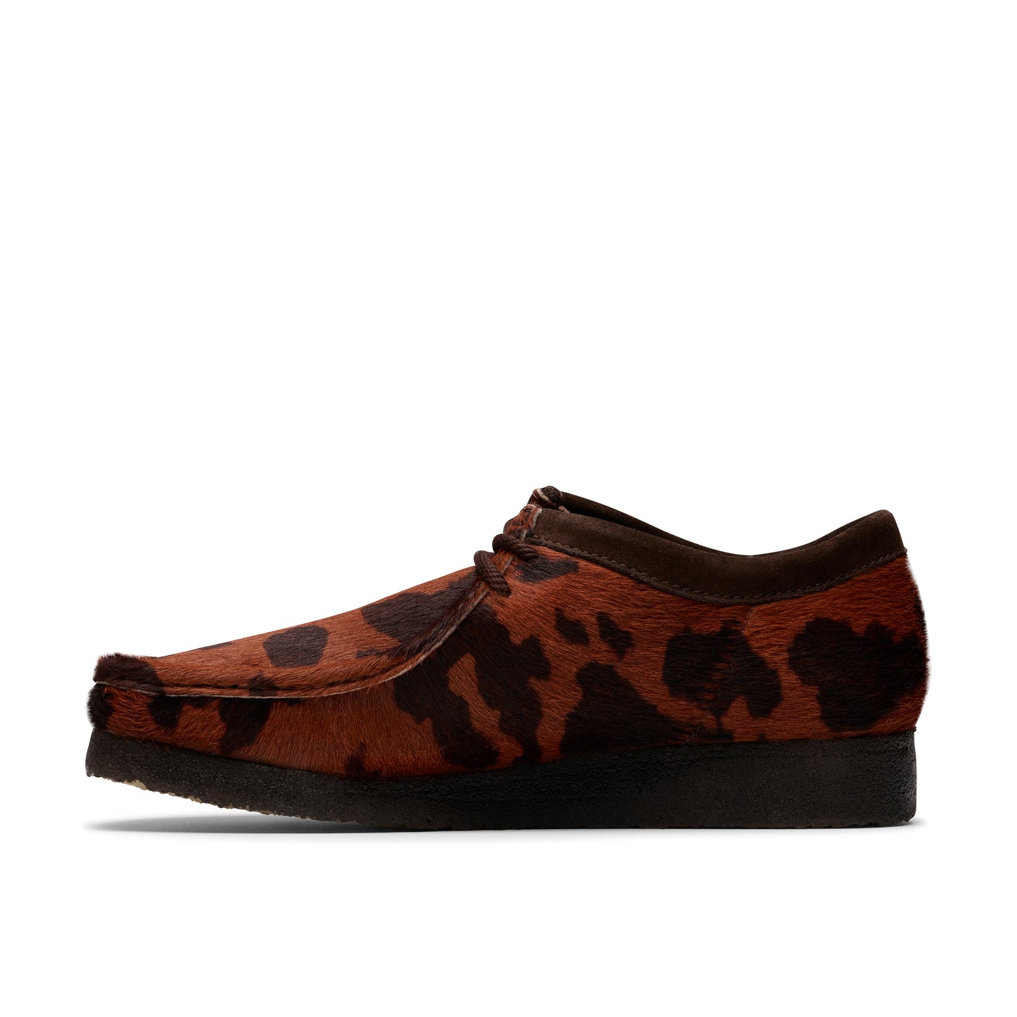 Clarks Mens Wallabee Brown Cow Print 26183756