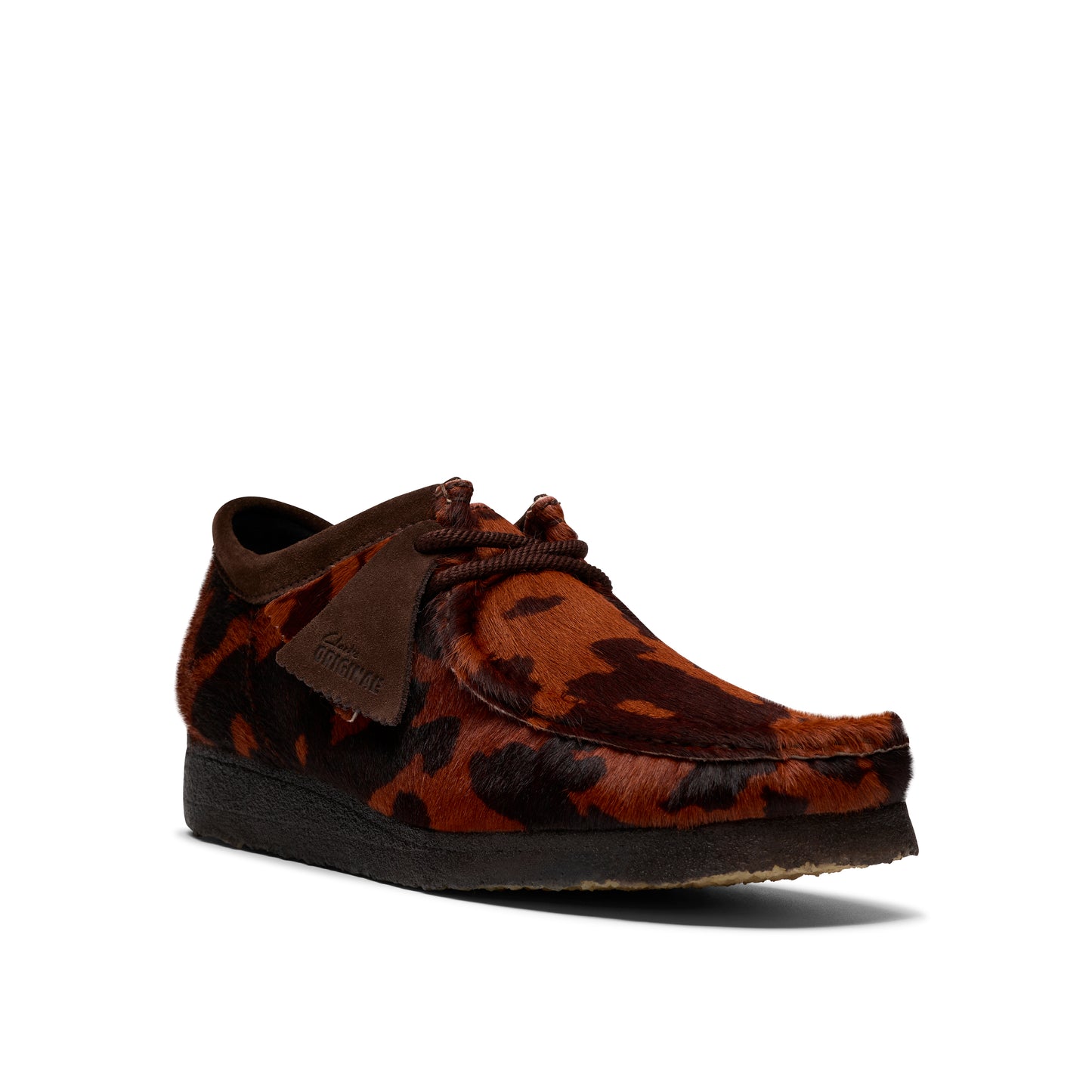 Clarks Mens Wallabee Brown Cow Print 26183756