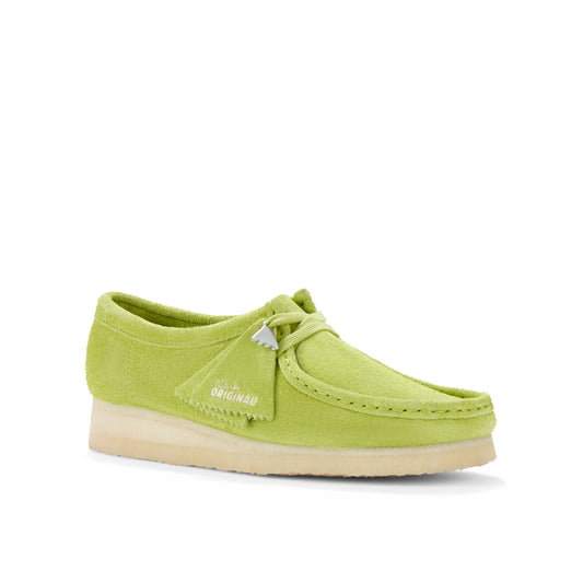 Clarks Mens Wallabee Lime Suede 26183757