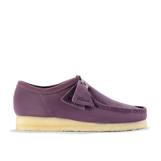 Clark Mens Wallabee Plum Suede 261183759