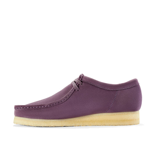 Clark Mens Wallabee Plum Suede 261183759
