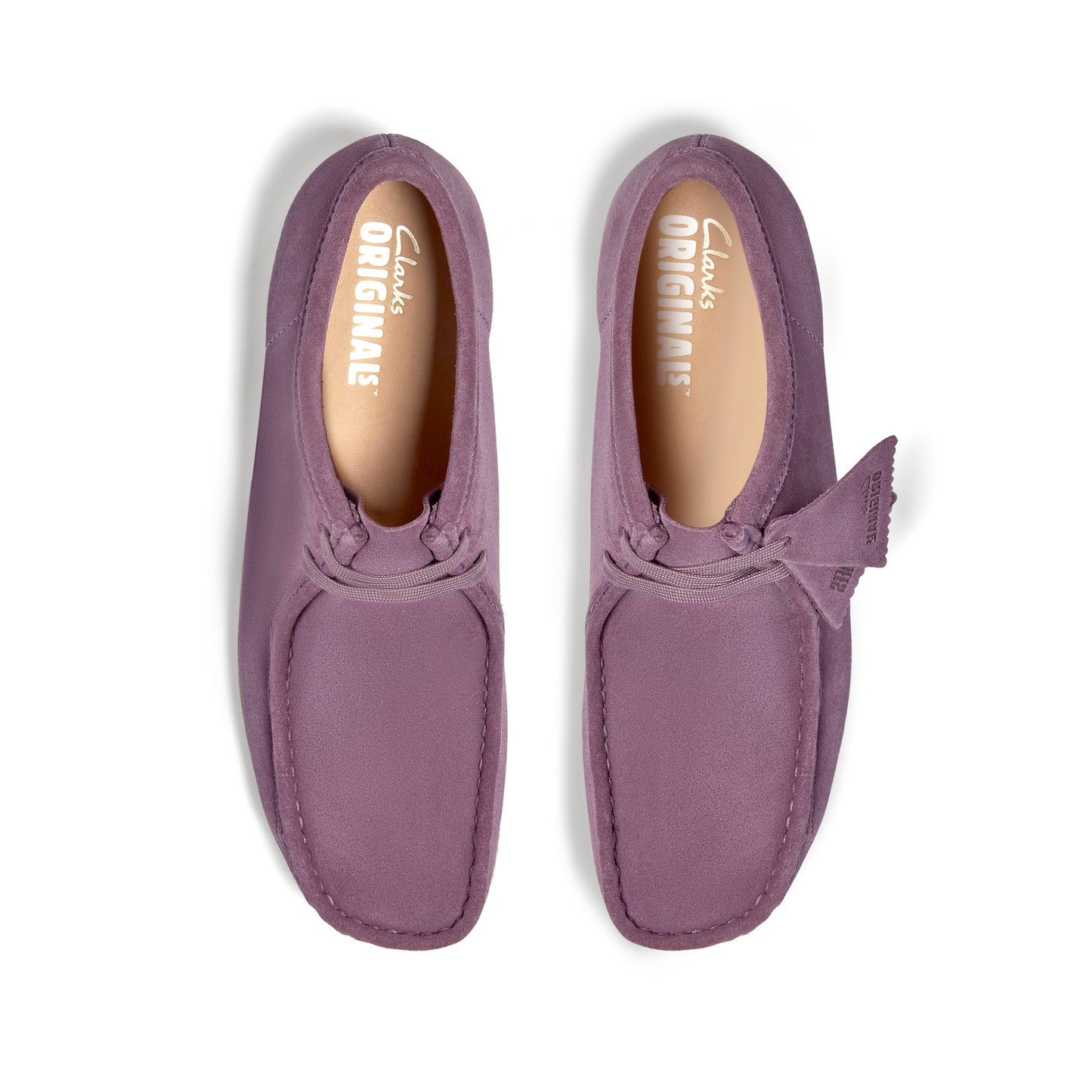 Clark Mens Wallabee Plum Suede 261183759