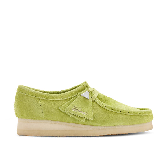 Clark Womens Wallabee Lime Suede 26183774