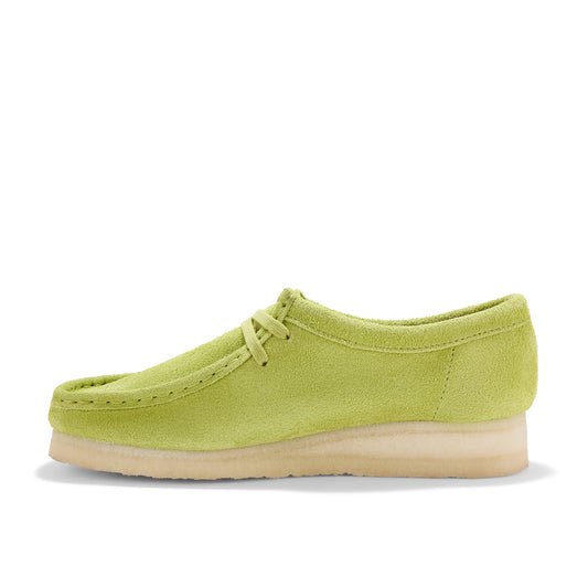 Clark Womens Wallabee Lime Suede 26183774