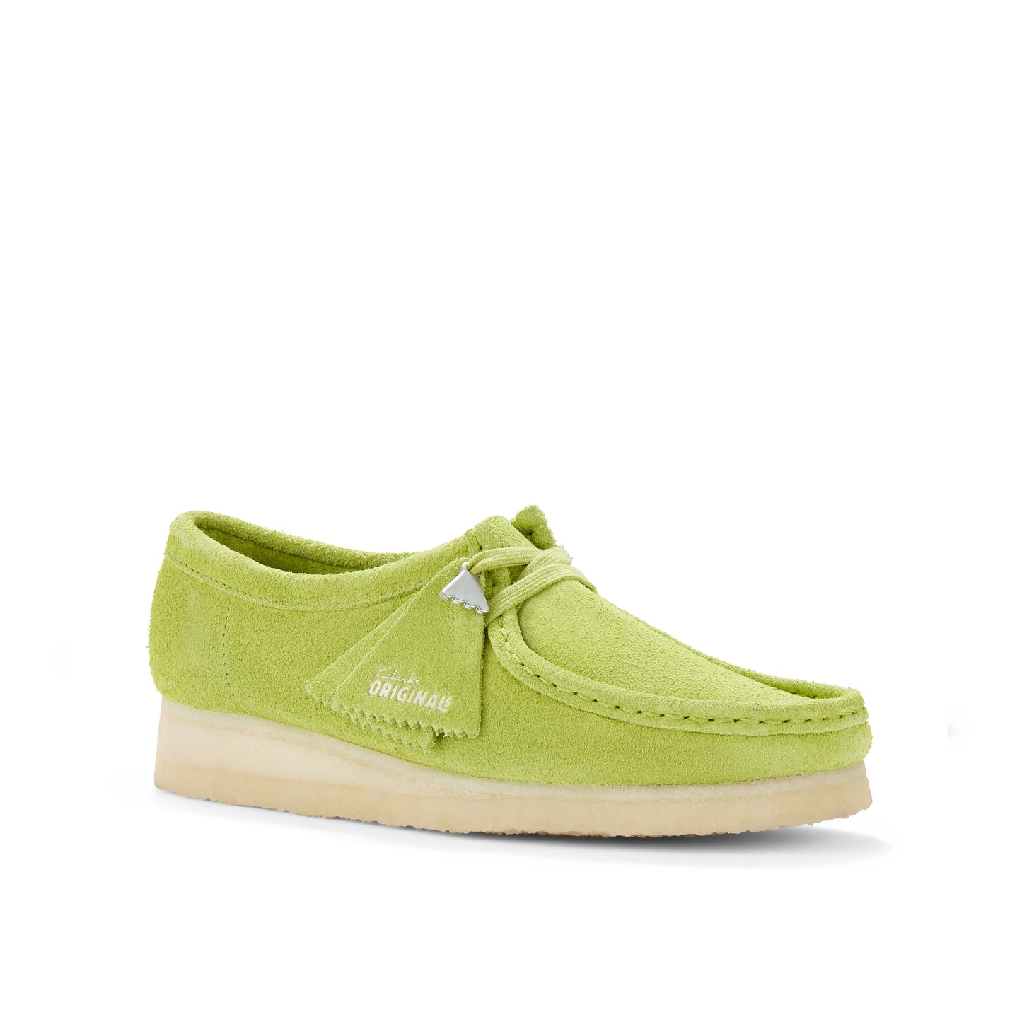 Clark Womens Wallabee Lime Suede 26183774