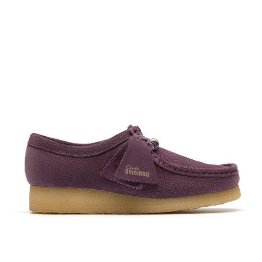 Clarks Women's Wallabee Plum Suede 26183775