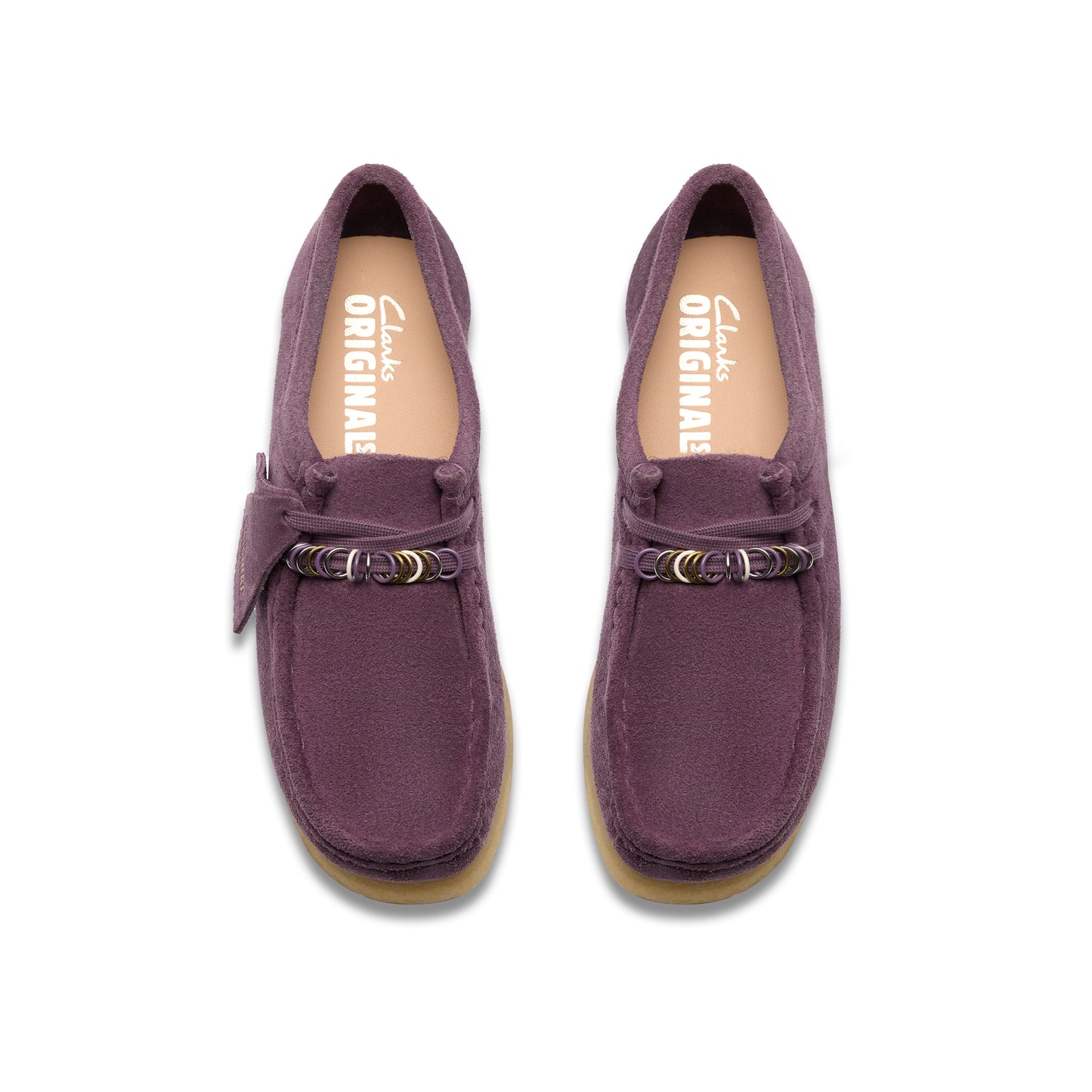 Clarks Women's Wallabee Plum Suede 26183775