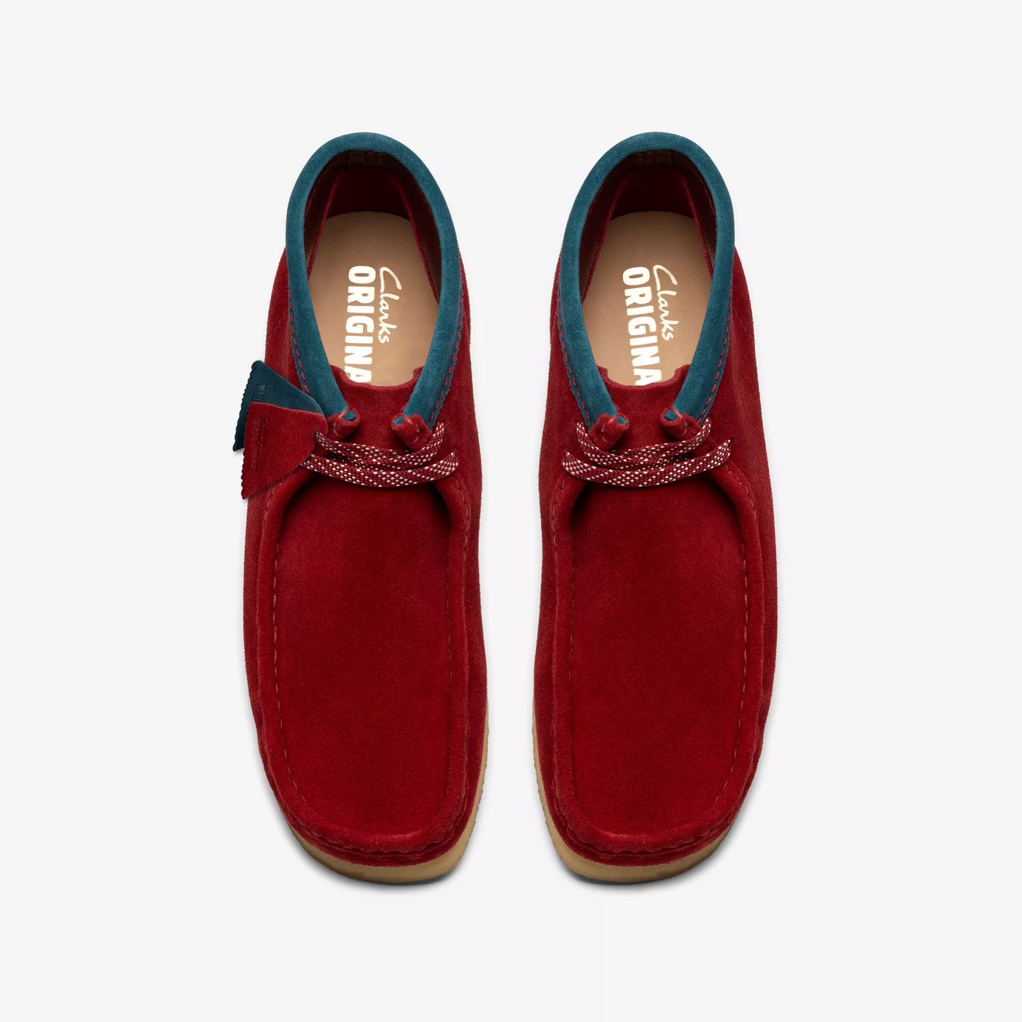 Clark Men's Wallabee Boot Dark Red Suede 26182752